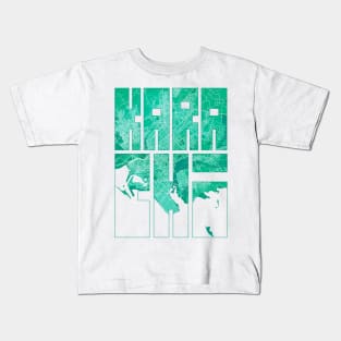 Karachi, Pakistan City Map Typography - Watercolor Kids T-Shirt